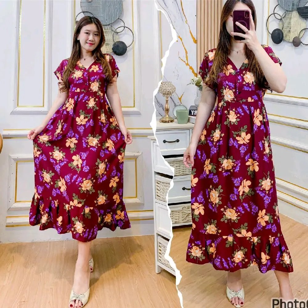 DASTER MAHALINI PANJANG MOTIF || DASTER PUTRI BALI  || DASTER RAYON SHOLEHOT