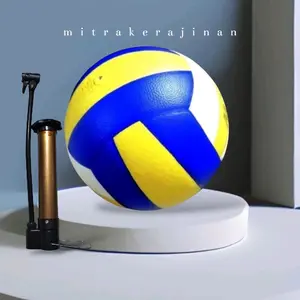 Mikasa Bola Voli Junior Size 5 Standar Premium Tahan Lama Cocok Untuk Pemain Junior Meningkatkan Kemampuan Bermain Berat 270gr Dimensi 65cm Material Kulit Karet Sintetis Pres Berkualitas Ball Outdoor