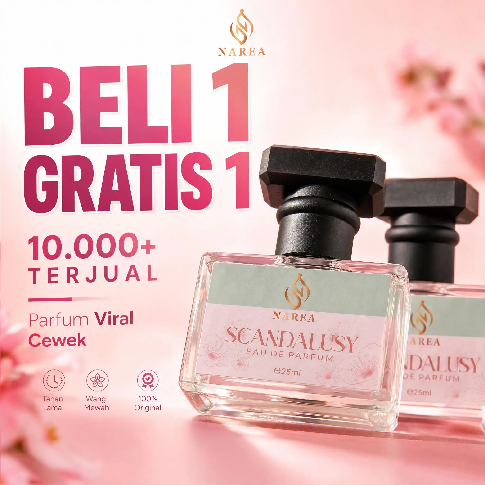 Beli 1 Dapat 2 Parfum Premium Tahan 24 Jam Pria Wanita Uniseks
