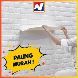IN - Wallpaper Dinding Foam Timbul 3D Bata Classic Brick Walpaper Stiker Dinding Dekorasi Kamar Murah70x38cm/30x35cm /70x15cm