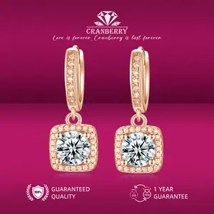 OS1-E01-CG Anting Wanita Cranberry Jewelry Premium Lapis Platinum Anti Luntur Anti Berubah Warna Garansi 1 Tahun Resmi Size Adjustable Kualitas Grade Terbaru Aksesoris Perhiasan Anting Nikah Permata VVS1 Elegan COD