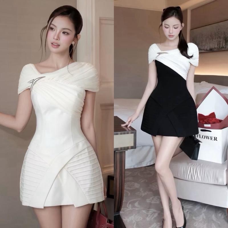 Y17-(Có BigSize-Kèm Charm, Kèm Quần) Váy Thiết Kế Nếp Xếp Dáng A-ThuyMinh97