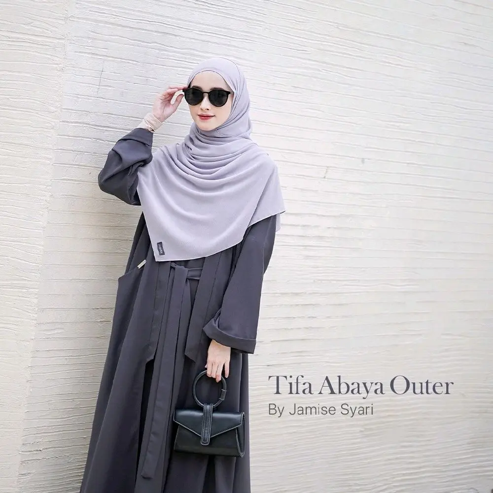 [Sale] Jamise | Tifa Abaya Outer  BY You Glow Fashion Abaya Turki Model Terbaru Lebaran Syar i Airflow Gamis Muslim Dewasa Outer Wanita Syari Danay