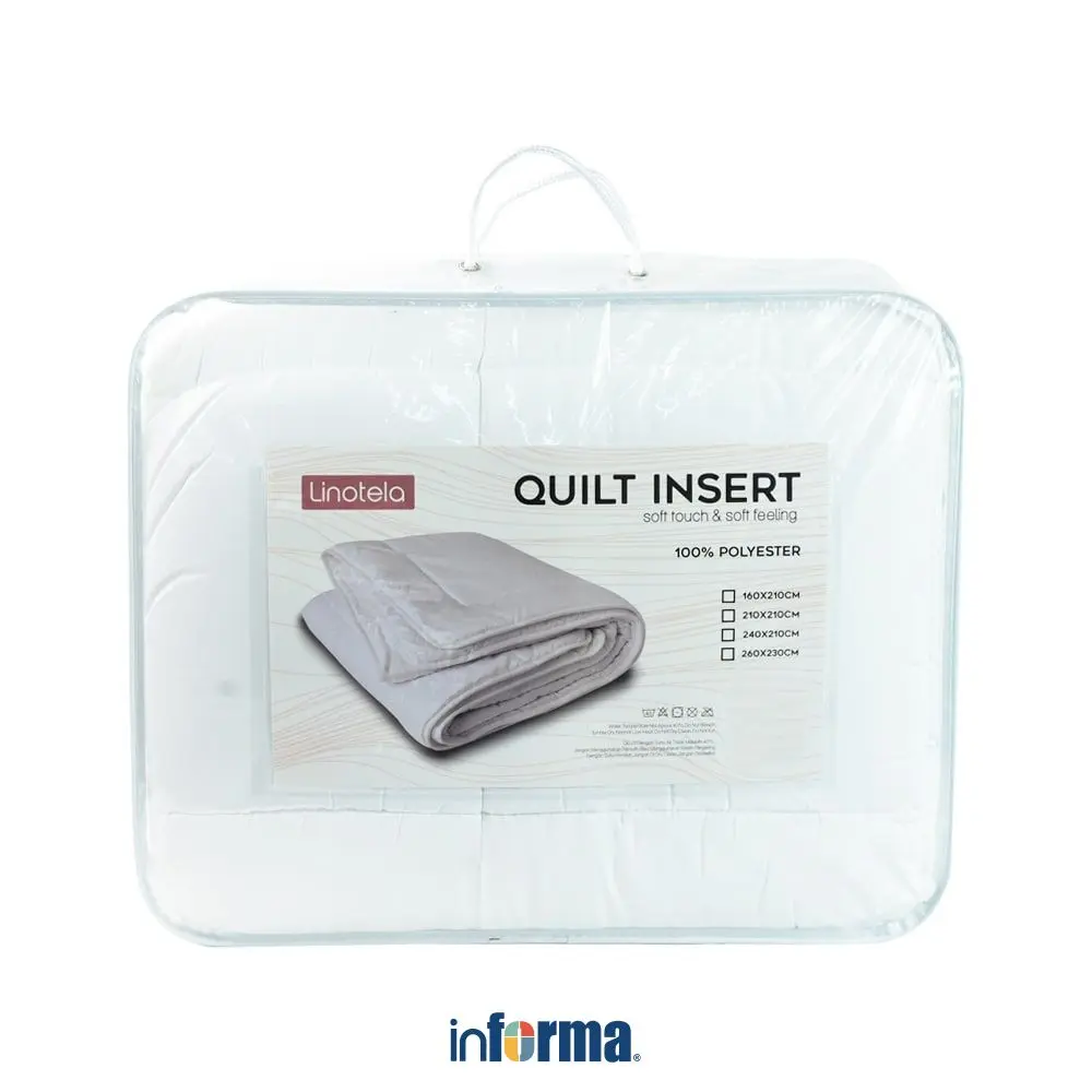 Informa Sleep Quilt Insert Soft Peach 160x210 cm - Putih Isi Duvet Inner Quilt Insert Selimut Lapisan Duvet