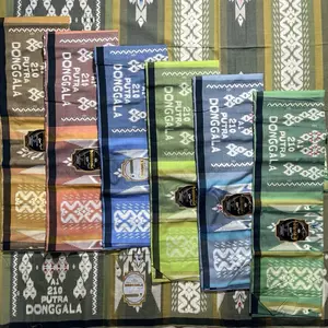 Sarung donggala asli 210 motif kembang qatar ukuran dewasa