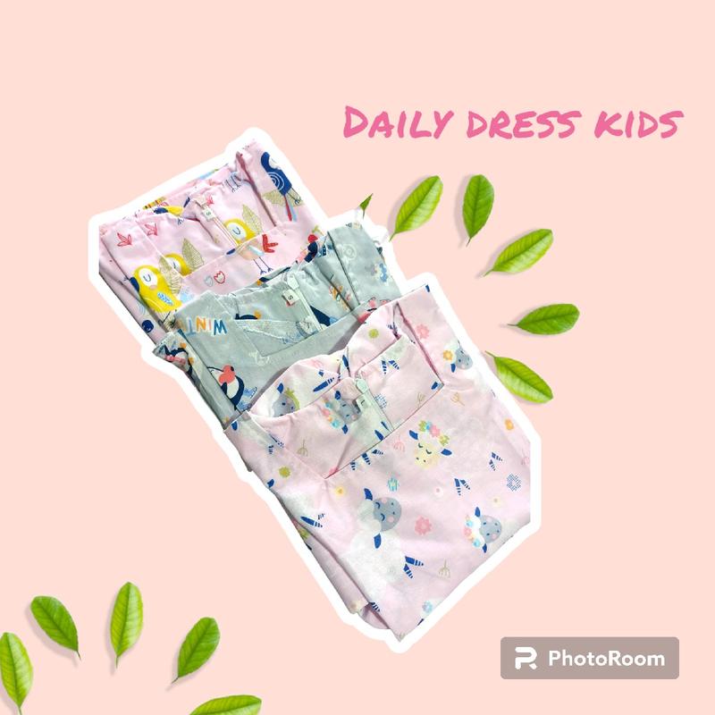 Daily dress anak perempuan lucu  Katun Santai Mini 0