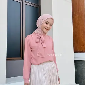 Aiyla Shirt - Atasan Wanita Korean style - Baju Kerja Wanita Polos