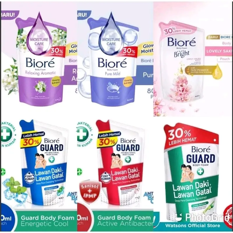 Sabun mandi Bi0re 800ml packing aman