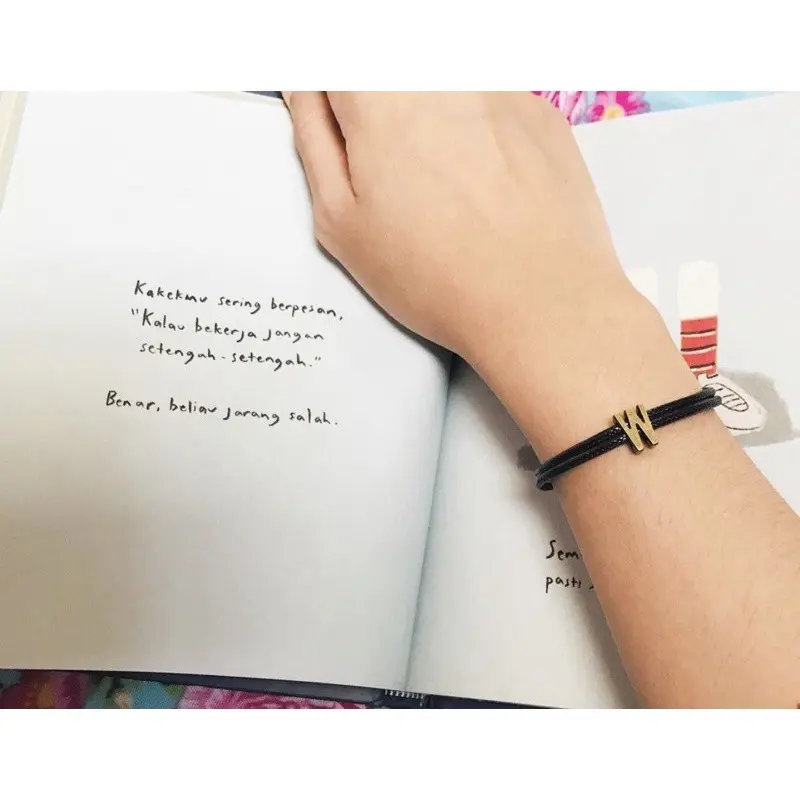 Gelang Inisial Emas Couple A-Z