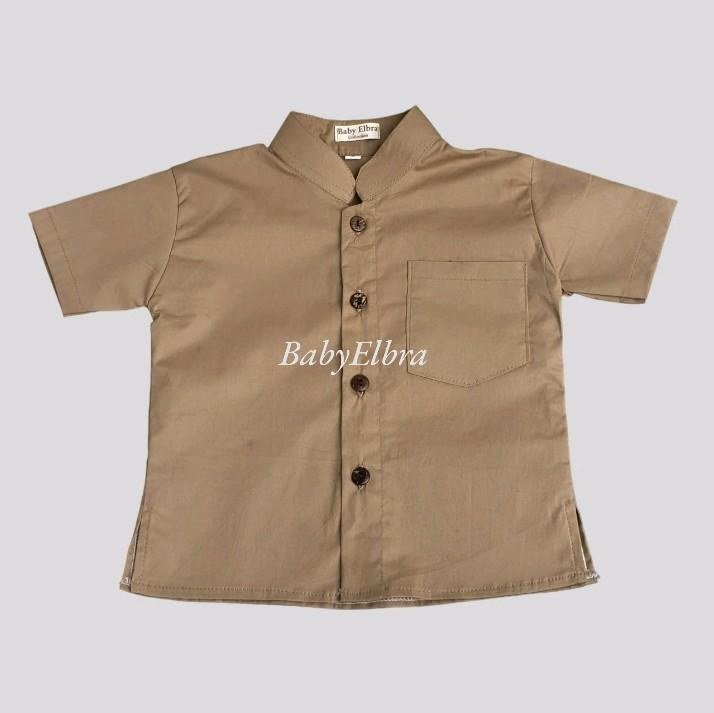 BabyElbra-Kemeja Popline Anak anak laki-laki kekinian 6bln-5tahun murah Anak-Anak 2