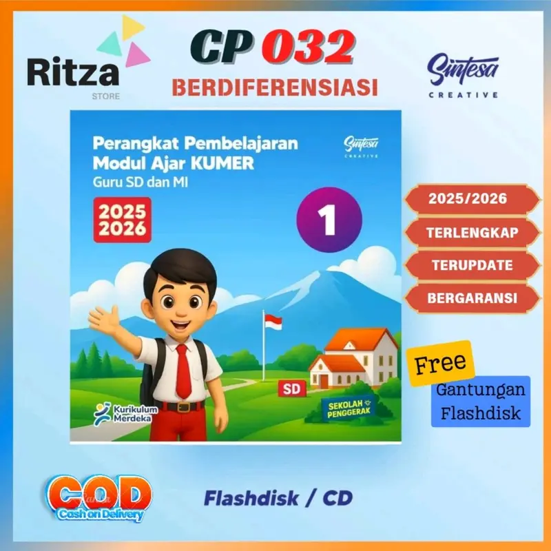 MODUL AJAR KURIKULUM MERDEKA KELAS 1 SD 2025/2026 CP 032 BERDIFERENSIASI 0