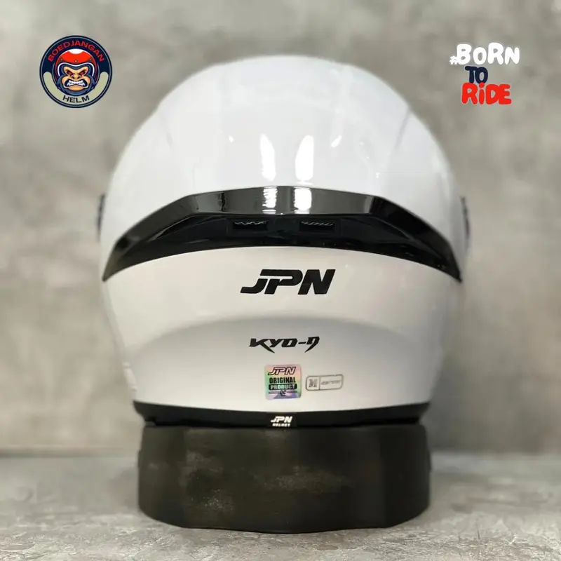 JPN KYO 9 HELM HALFFACE SPOILER SINGLE VISOR ORIGINAL STANDART SNI 3