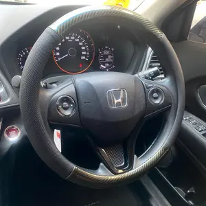 Sarung Setir Mobil / Cover Stir Kombinasi 404 Carbon Hitam Force