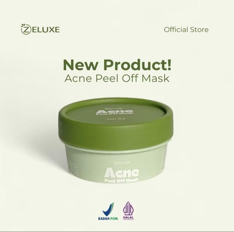 ZELUXE Masker Acne Peel Off Mask Baru Dari ZELUXE Official Store Halal Dan Terdaftar Di Badan POM
