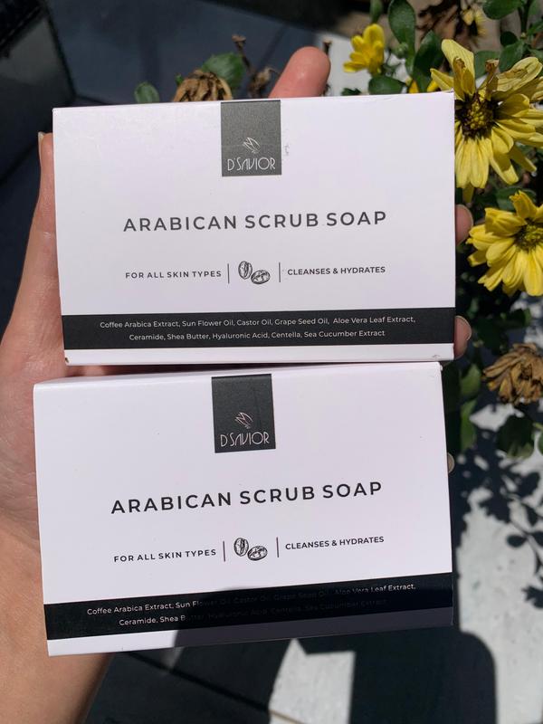 2 PCS D'savior Arabican Scrub Soap Sabun Pencerah Kulit [jualkosmetikori] 4