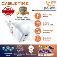 Gambar CABLETIME Adaptor Kepala Charger GaN PD USB-C Type C Fast Charging 20W 30W 45W 65W GA20B GA30W GA45W GA65W dari Mall IT Medan Kota Medan 4 Tokopedia