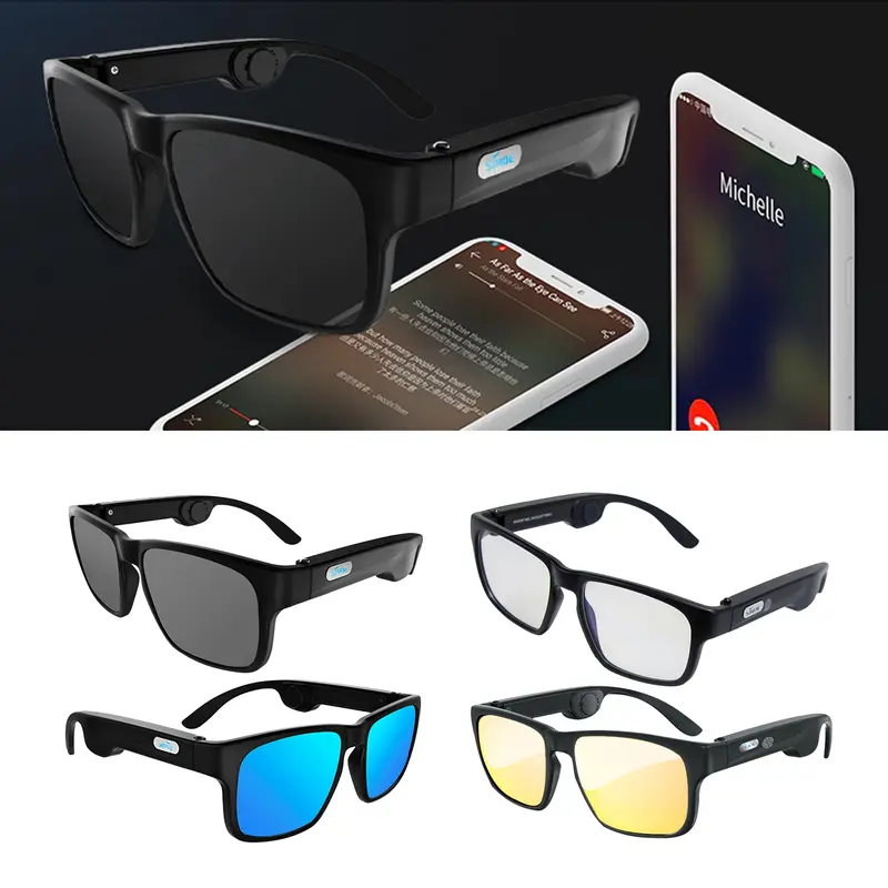 Bone Conduction Glasses Smart Audio Sunglasses Bluetooth Headset