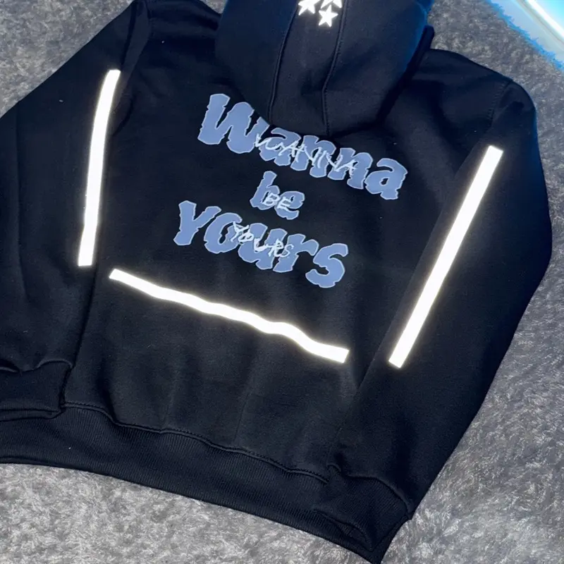 hoodie wanna be yours bahan katun fllece gm 330 Pria Wanita Unisex 3