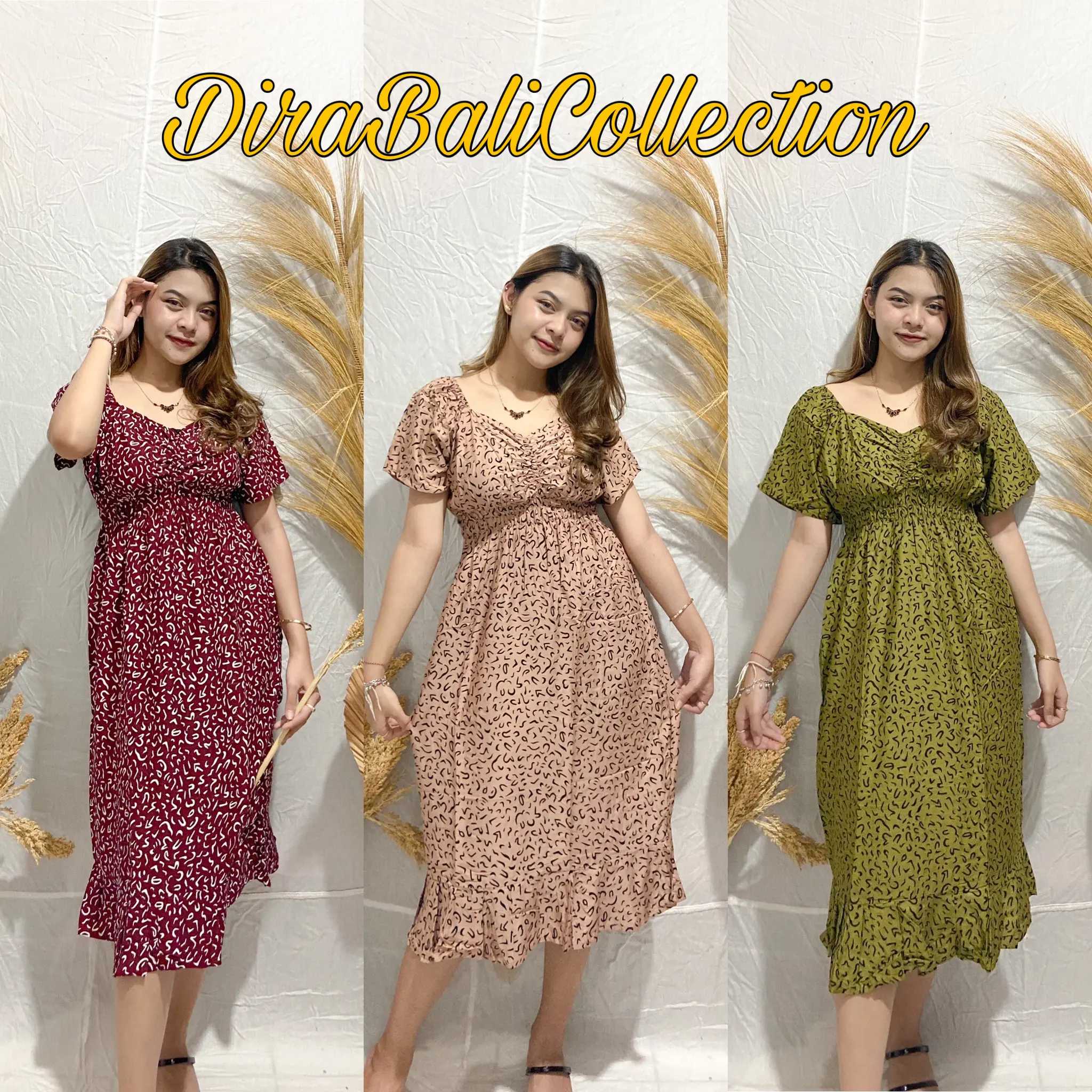 DRESS MODIS MOTIF CREMI / dress kekinian /dress viral