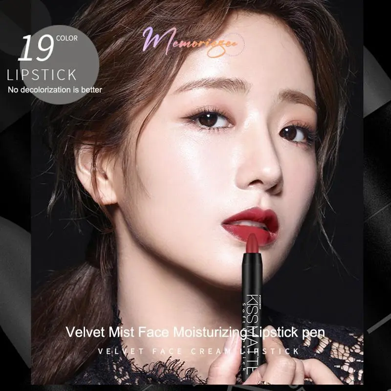 【COD&Ready】✨ DNM Lipstik Pensil 6 Warna Matte Long Lasting Soft Smooth Lipstick Crayon Putar Murah-M 5
