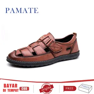 PAMATE Sepatu Pria Sewing Bag Anti Lebam Kulit Asli Jahit Tight untuk Bisnis Best Seller Original