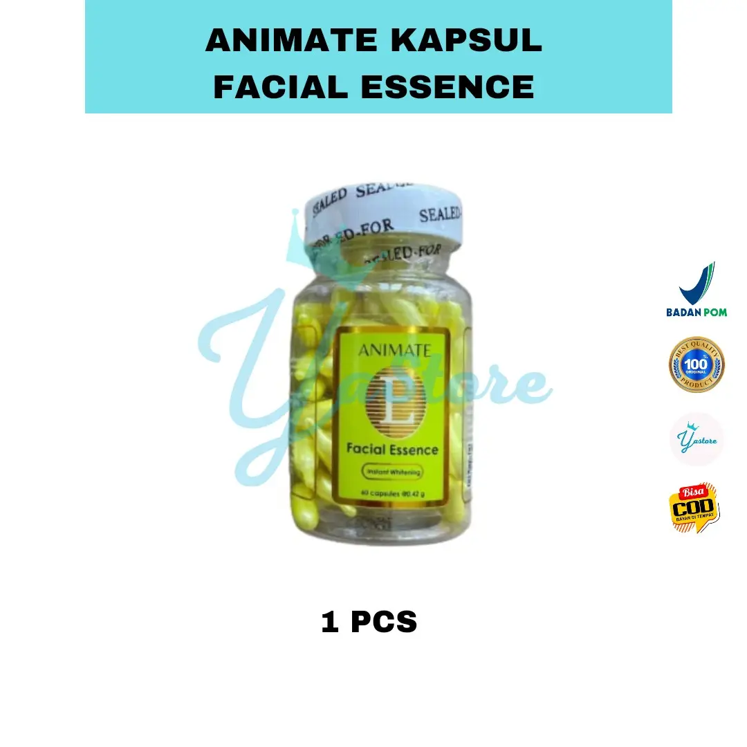 ANIMATE KAPSUL SERUM FACIAL ESSENCE ORIGINAL BPOM DAN HALAL