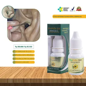 Tetes Ear Telinga Propolis Sm Untuk Bersihkan Kotoran Telinga yang Keras Kering Dan Menumpuk Gatal