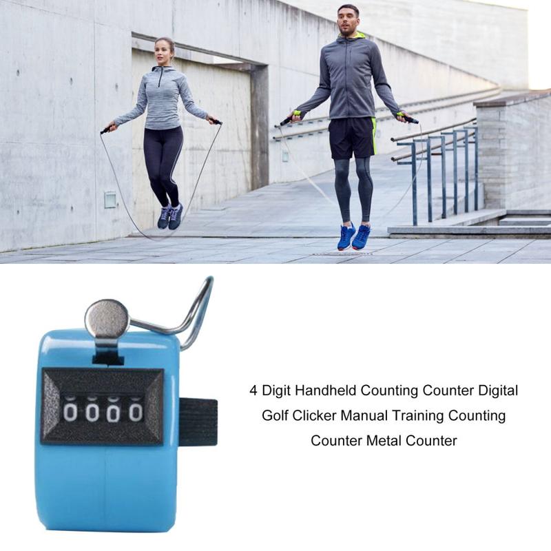 Product Introduction of 4 Digit Handheld Counting Counter Digital Golf Clicker Manual Training Counting Counter Metal Counter 34