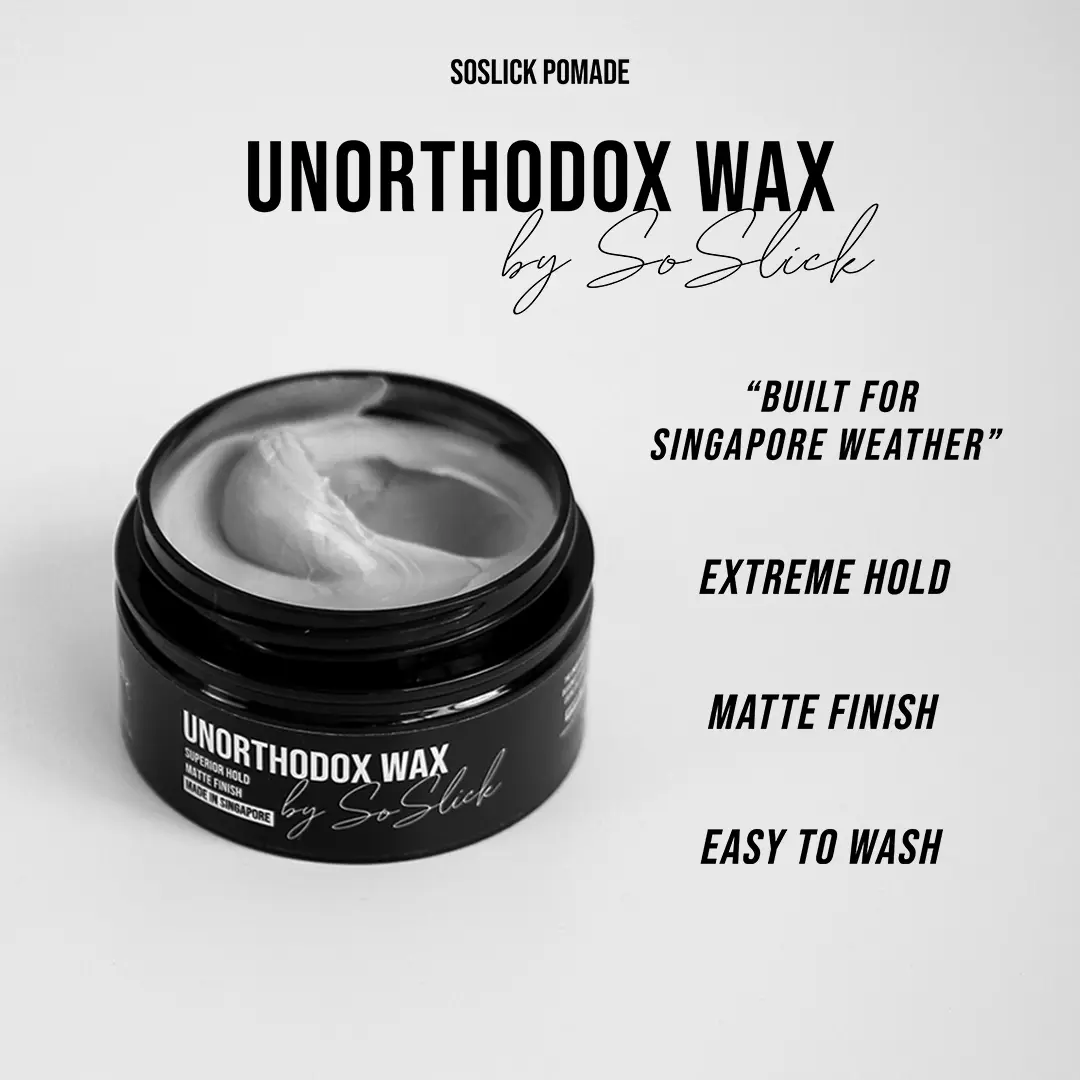 Unorthodox Wax by SoSlick Pomade | "Extreme Hold & Matte Finished" | All-Day Endurance | Easy Washability | Versatile & Flexible