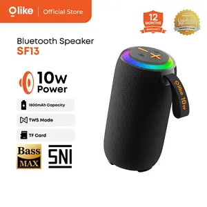 [BEST SELLING] Olike SF13 Speaker Bluetooth Upgrade Bass 10W Subwoofer | TWS Mode | Radio FM | IPX4 Waterproof | 8 Jam Playtime | Bluetooth 6.0 | Bass Kuat & RGB Dinamis | Garansi 1 Tahun