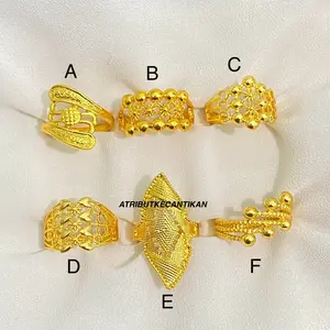 Cincin Tembaga Imitasi Emas 24 k Terbaru