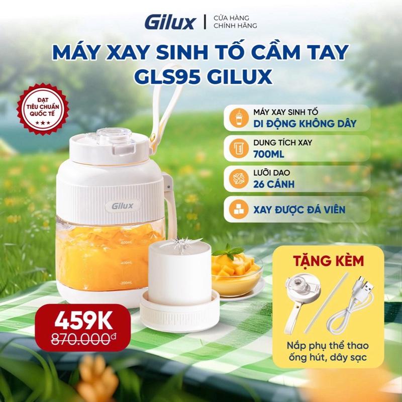 Máy Xay Sinh Tố Cầm Tay Gilux GLS95 nhỏ gọn tiện lợi - Bảo hành chính hãng 12 tháng