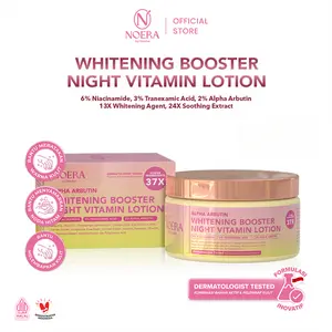 Noera Whitening Booster Night Vitamin Lotion | HB Dosting Sultan with Niacinamide 6% Alpha Arbutin 2% | Lotion Pencerah Kulit | Whitening Booster Lotion