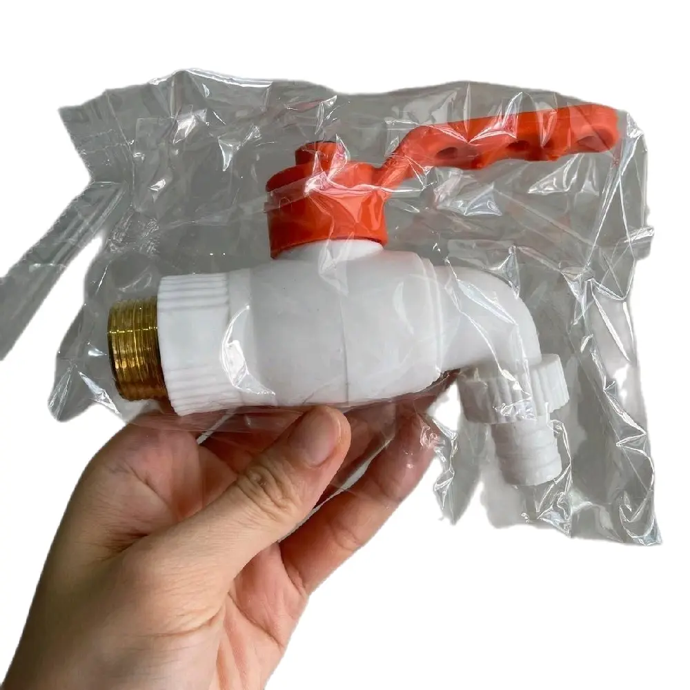 Keran Air PVC Jumbo Drat Kuningan Plastik Ukuran 1/2 dan 3/4 Kran