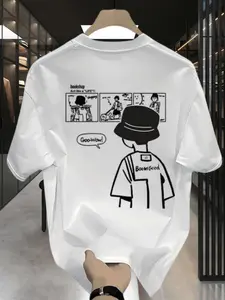 Baju Kaos Distro Pria keren Retro Oversize t shirt Kaos Hitam Pria 100% Cottondpvhateflb