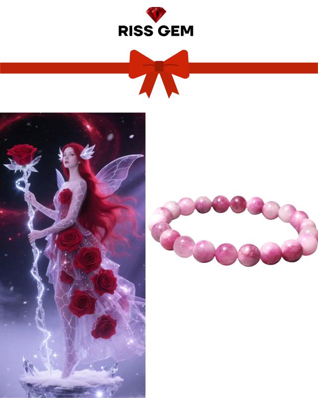 Vòng Tay Đá Tourmaline Hồng Tím Mang Ý Nghĩa Bảo Vệ Năng Lượng Thu Hút Tình Duyên Cân Bằng Cảm Xúc