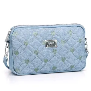 Tas Kanvas selempang sighmon  mini Hp wanita tas dompet cewek import kekinian  waterproof anti air