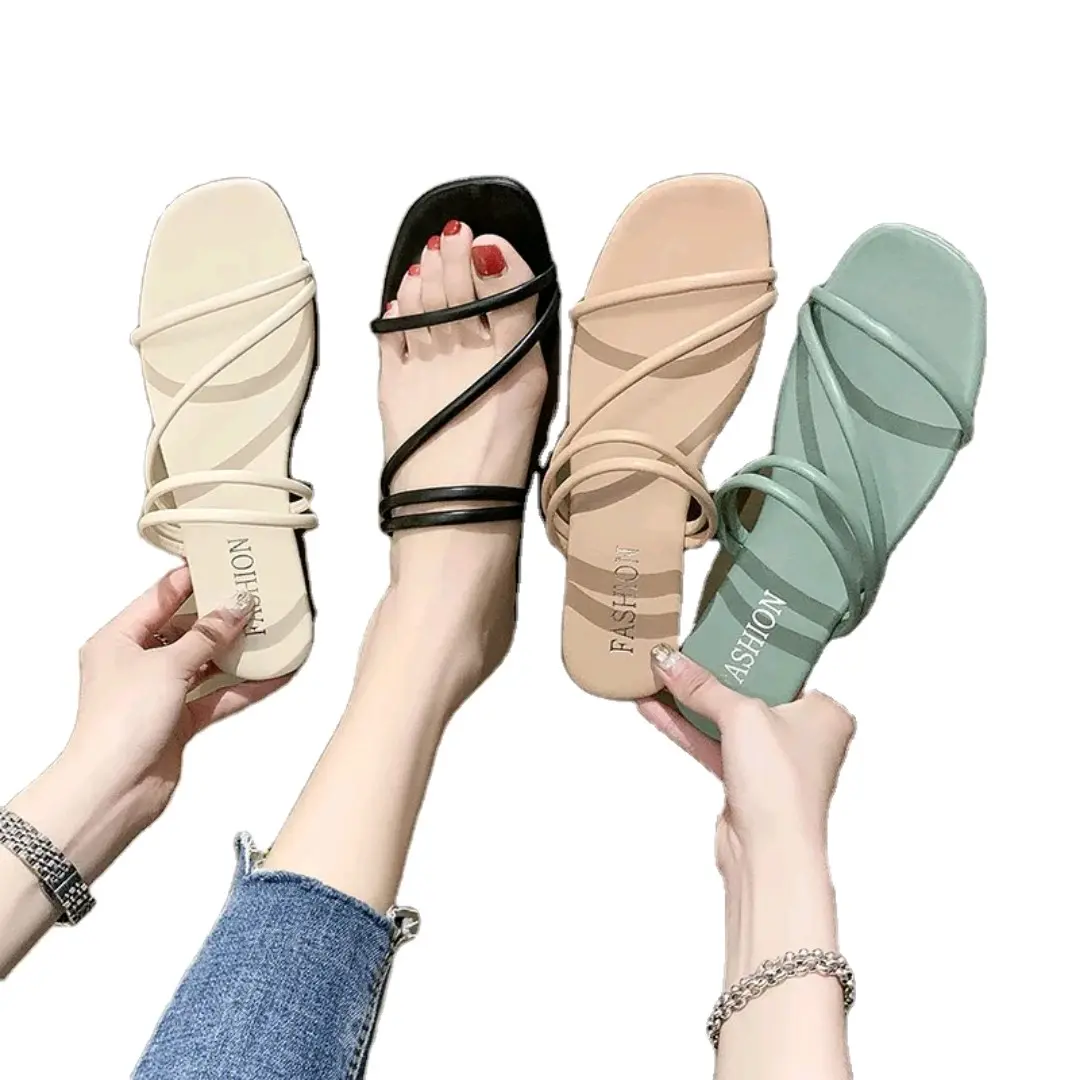 Sandal Cewek Kekinian Sendal Teplek Tali Simpel Wanita - Karet, Selop, Shoes