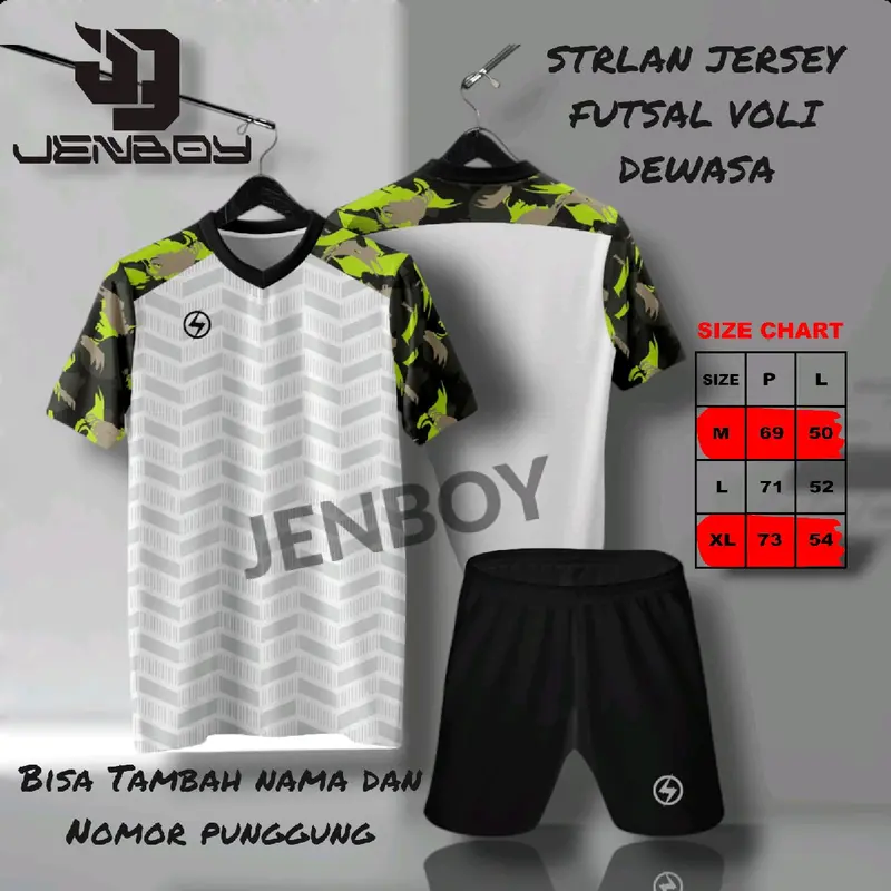 stelan jersey printing jersey futsal voli badminton ukuran dewasa bisa custom sablon Sport 1