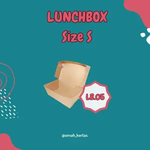 LB.05 Paper Lunchbox S Laminasi (Isi 20pcs)