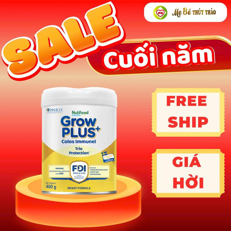 Sữa Grow Plus Colos Immunel Nutifood 400g date mới