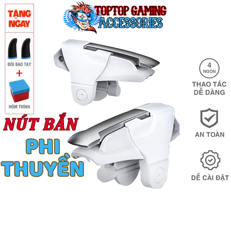 Nút bấm Phi Thuyền (Loại 1) chơi game PUBG Free Fire chất liệu nhựa ABS và hợp kim bền bỉ cực nhạy Phụ Kiện Chơi Điện Tử bộđồchơi Freefire