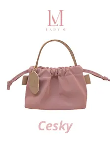 Sling bag & hand bag Mini Nylon Lady M Cesky - Tas Selempang Mini Wanita Nilon Elegan & Kekinian Mini Muat Dompet dan HP