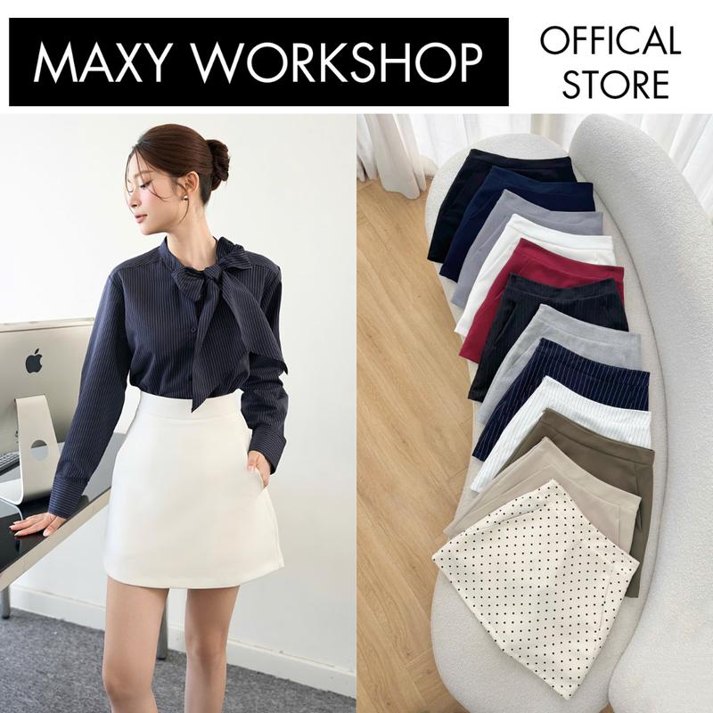 Tổng hợp váy quần ngắn nữ dáng A basic Maxy Workshop