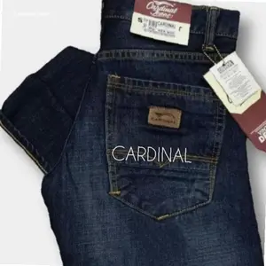 Celana Panjang Cardinal Jeans Pria Terlaris terbaru Denim Nyaman celana skena Slimfit Semi Hitam Fit Slim | Hot Item