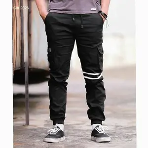 CELANA PANJANG JOGER CARGO PRIA-CELANA JOGER STRIPE- CELANA JOGER TREND KEKINIAN-27-32 BAHAN KATUN | Hot Item