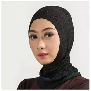 Ciput ninja rajut ciput arab ciput antem zigzag ciput  bandana hijab  arabian Hitam Kerudung Dalaman Turki