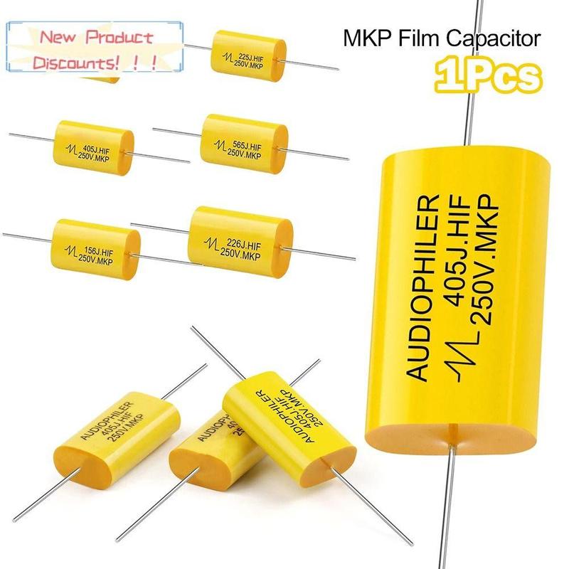 Mobile Digital Supplies Store 1 cái Bền bỉ 250V 1uF-47uF Tụ điện màng MKP Không…