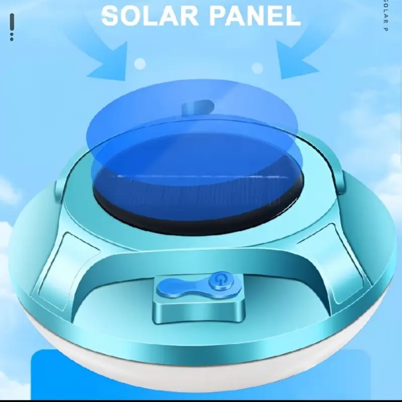 Lampu Emergency Gantung Camping UFO Solar Panel Camping Lampu Taman Lampu Belajar  Lampu Multifungsi Super Terang 4