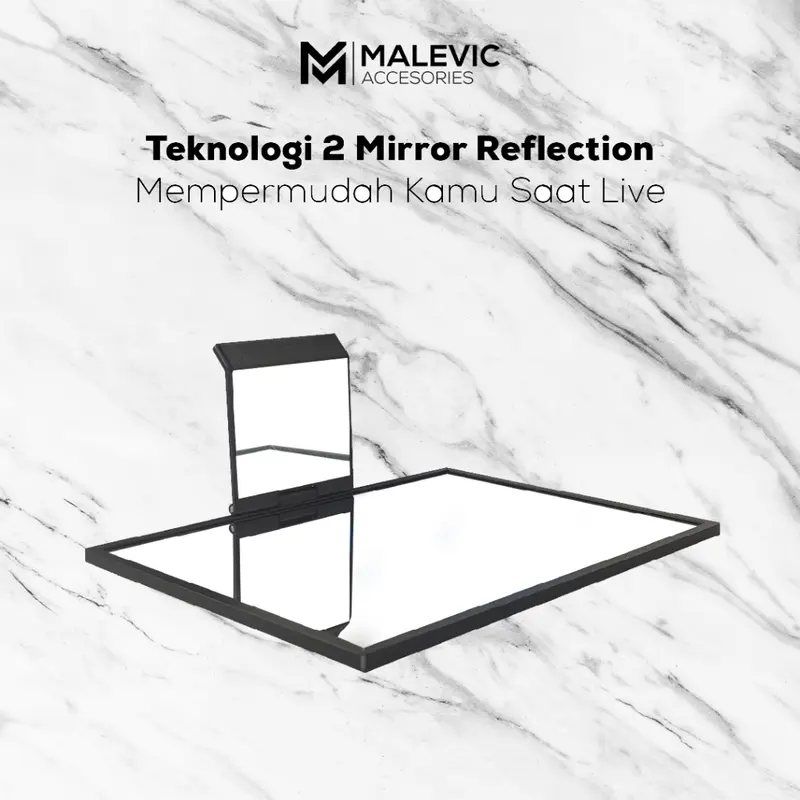 [MA] V1 MIRROR STAND / KACA BERDIRI LIVE / ALAT KACA UNTUK LIVE / ALAT VIRAL KACA LIVE / ALAT UNTUK LIVE/ ALAT CONTENT CREATOR/ AKSESORIS SELFIE 4